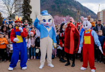 „Caravana Iepurașului” a cucerit inimile pietrenilor în a doua zi de Paște