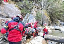 Misiune pentru salvarea unui bărbat căzut într-o prăpastie din Bicaz Chei