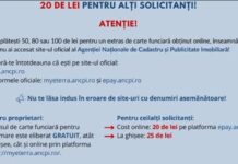 Anunț prealabil privind afișarea publică a documentelor tehnice ale cadastrului UAT Urecheni