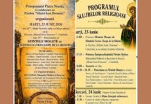 Procesiune cu moaștele Părintelui Cleopa la Piatra-Neamț