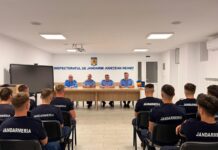 18 elevi jandarmi au încheiat stagiul de practică la Inspectoratul de Jandarmi Județean Neamț