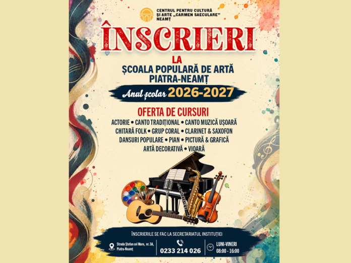 inscrieri scoala de arta