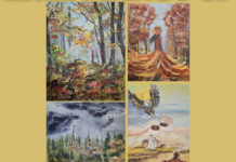 Expoziție de pictură Elena Marcoci, la Biblioteca Județeană