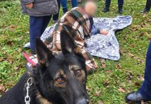 O femeie de 81 de ani, dispărută din Tașca, găsită cu ajutorul câinelui de urmă Aris
