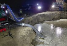 Avarie la o conductă de apă de pe traseul autostrăzii A7