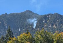 Incendiu în masivul Ceahlău, la cota 1600